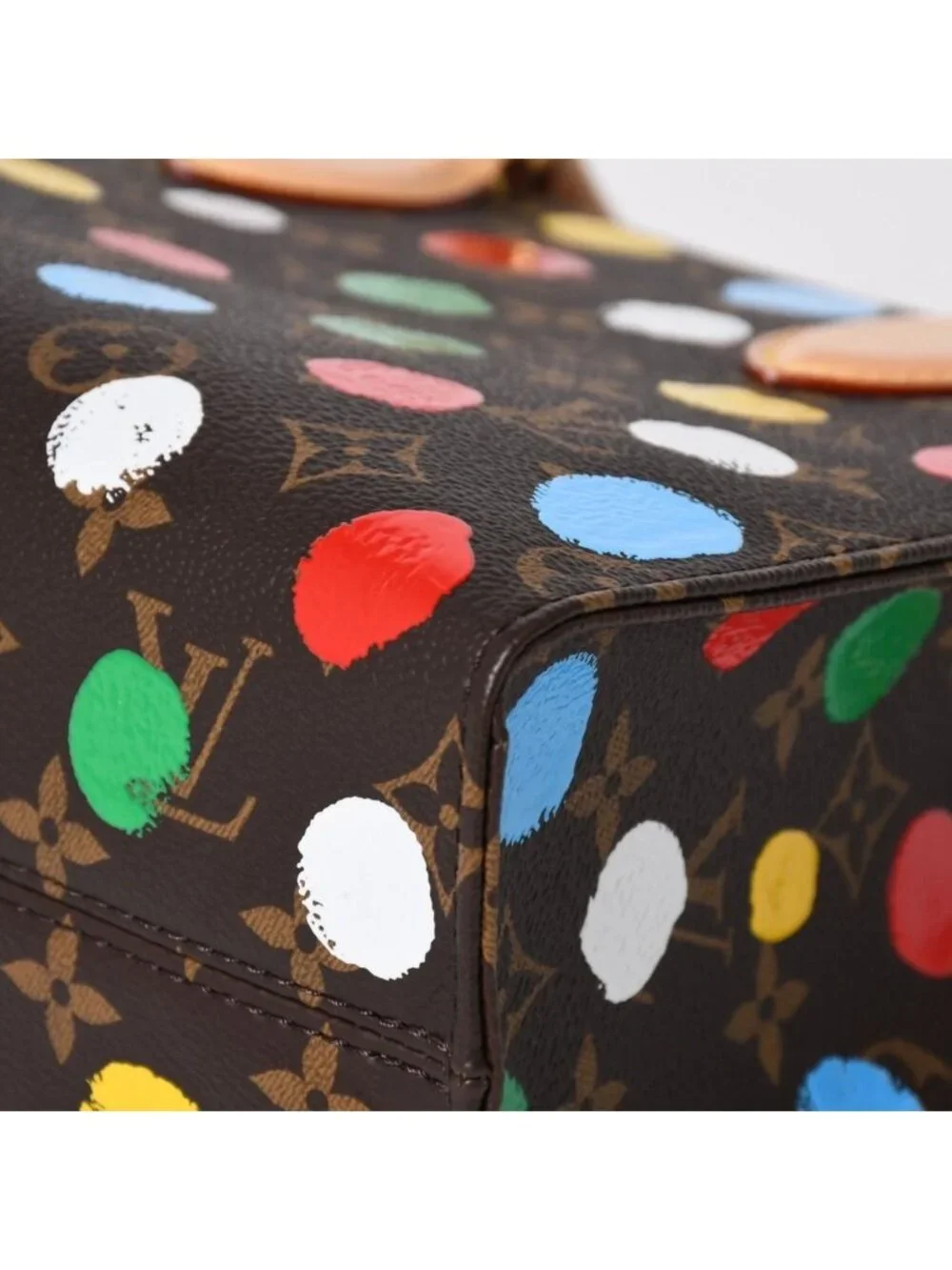 Louis Vuitton 2-Way Shoulder Bag On The Go PM Yayoi Kusama Dot Paint